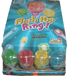 Flash Ring Pops (12 ct) - Click Image to Close
