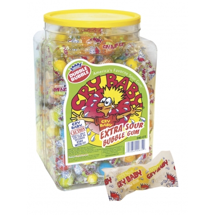 Cry Baby Sour Bubble Gum (240 ct) - Click Image to Close