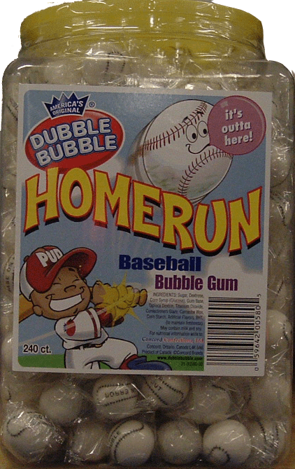 Home Run Bubble Gum (240 ct)